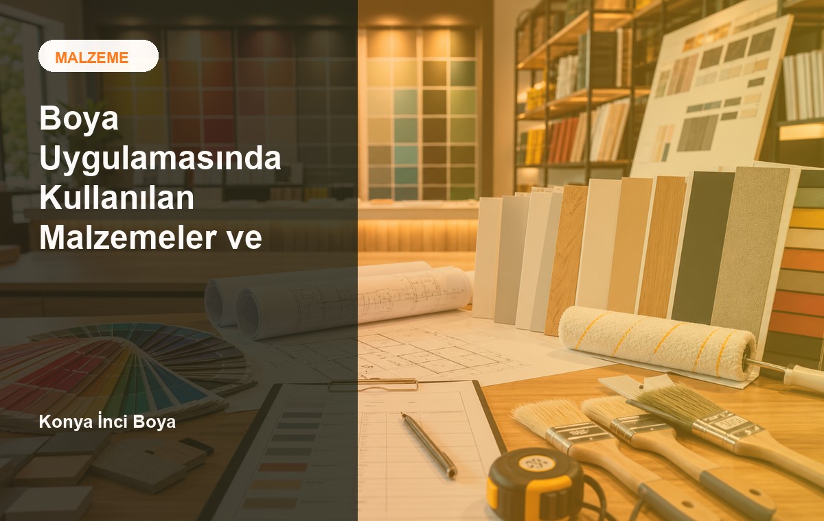 Boya Uygulamasında Kullanılan Malzemeler ve Önemi