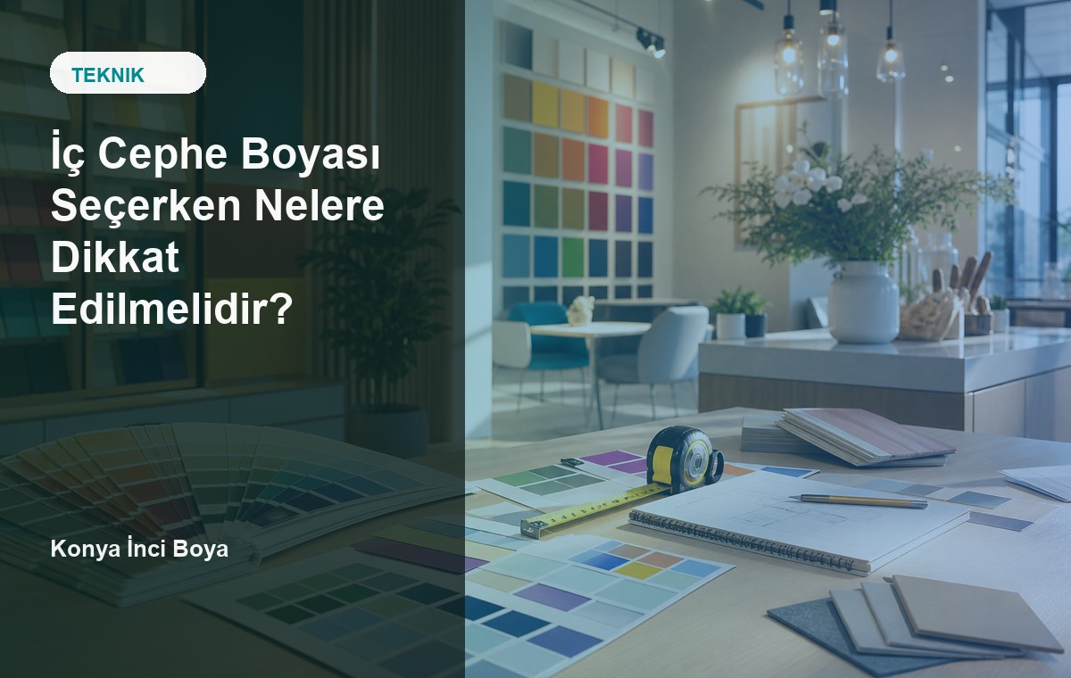 İç Cephe Boyası Seçerken Nelere Dikkat Edilmelidir?